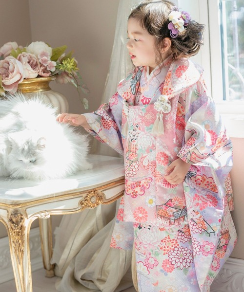 ❀Catherine Cottage着物ワンピース&被布セット 花柄織入り着物ワンピース＆ 被布セット【ZOZO限定先行予約
