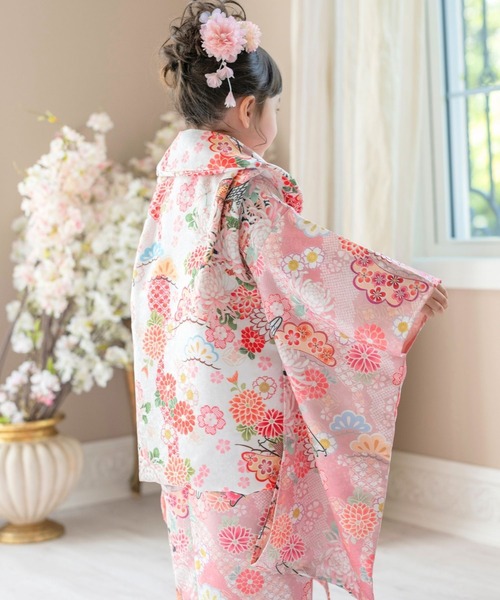 セール】花柄織入り着物ワンピース＆ 被布セット（着物）｜Catherine