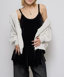 WHO'S WHO gallery（フーズフーギャラリー）の「ベロアフリルチュニック（チュニック・レディース）」