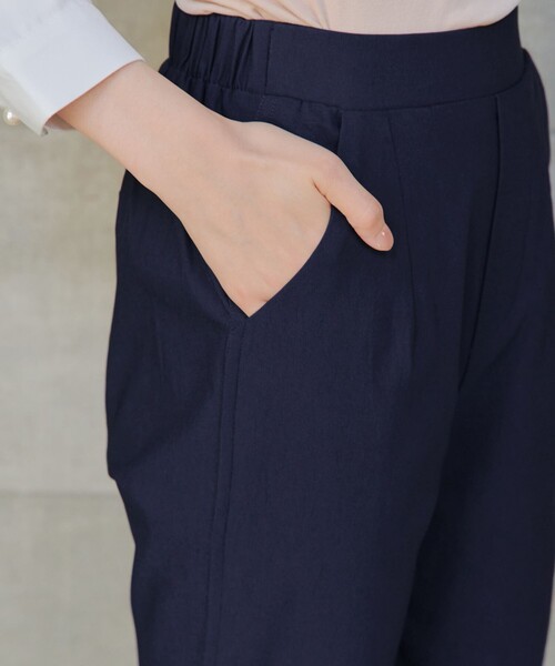 Tiaclasse(ティアクラッセ)の「ストレッチサイドラインパンツ(その他パンツ・レディース・ネイビー/ベージュ/ブラック・S/M/L)」の18枚目の写真