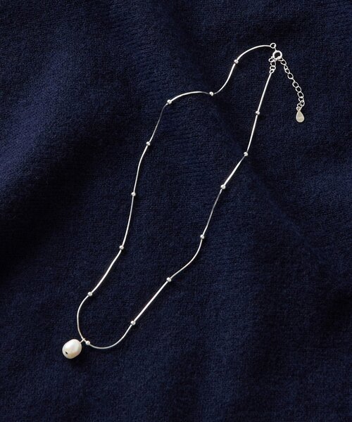 BEARDSLEY（ビアズリー）の「ポイントパールネックレス（ネックレス・レディース・シルバー・FREE）」の7枚目の写真