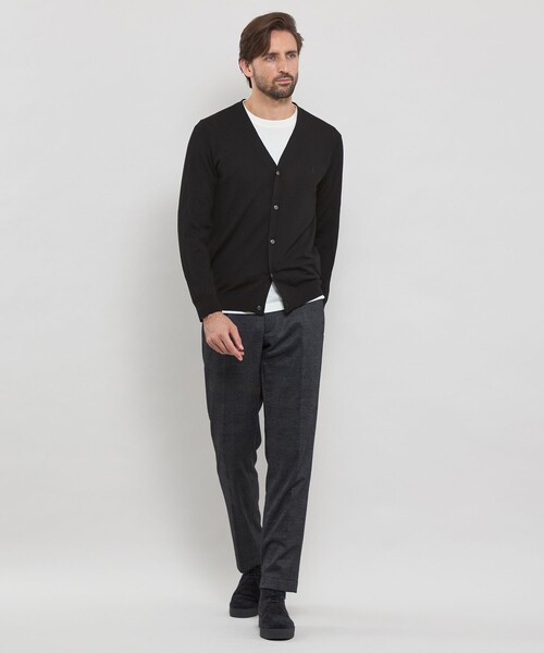 MACKINTOSH LONDON（マッキントッシュ ロンドン）の「14ゲージウォッシャブルウールカーディガン（カーディガン/ボレロ・メンズ・ブラック/ネイビー/グレー系その他・M/L/XL）」の4枚目の写真