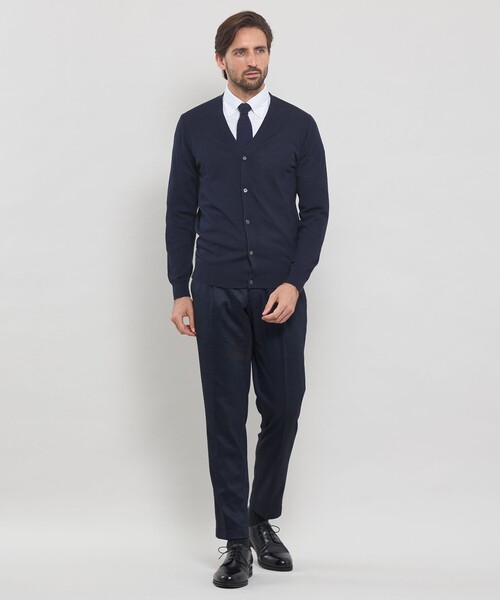 MACKINTOSH LONDON（マッキントッシュ ロンドン）の「14ゲージウォッシャブルウールカーディガン（カーディガン/ボレロ・メンズ・ブラック/ネイビー/グレー系その他・M/L/XL）」の5枚目の写真