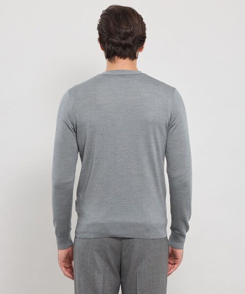 MACKINTOSH LONDON（マッキントッシュ ロンドン）の「14ゲージウォッシャブルウールカーディガン（カーディガン/ボレロ・メンズ・ブラック/ネイビー/グレー系その他・M/L/XL）」の9枚目の写真