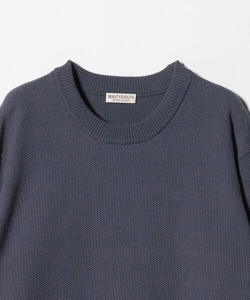 BEAUTY&YOUTH UNITED ARROWS(ビューティーアンドユースユナイテッドアローズ)の「ガスコットン リンクス クルーネック ニット(ニット/セーター・メンズ・コバルトブルー/ライトグレー/ブラック・XL/M/L/S)」の13枚目の写真