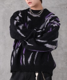 総柄 ジャガード ニット プルオーバー メンズ レディース ユニセックス