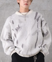 総柄 ジャガード ニット プルオーバー メンズ レディース ユニセックス