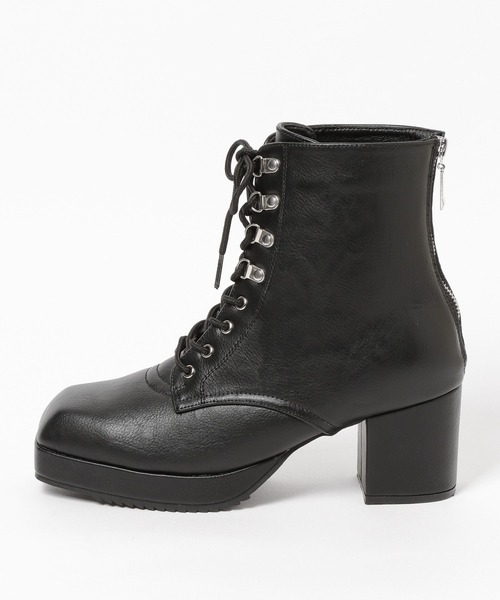 HARE（ハレ）の「MINIシャークレースアップブーツ(HARE)（ブーツ・メンズ・ブラック・MEDIUM/LARGE）」の2枚目の写真