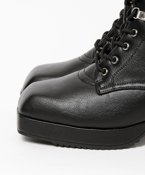 HARE（ハレ）の「MINIシャークレースアップブーツ(HARE)（ブーツ・メンズ・ブラック・MEDIUM/LARGE）」の6枚目の写真