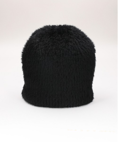 Right-on（ライトオン）の「【HONEYSUCKLE ROSE】シャギーニットワッチ（ニットキャップ/ビーニー・レディース・ライトグレー/オフホワイト/ブラック・フリー）」の2枚目の写真