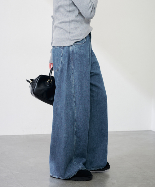 FRAMeWORK（フレームワーク）の「≪追加≫バレルフォルムデニムパンツ2（デニムパンツ・レディース・ネイビー/ブルー系その他・36/40/38）」の6枚目の写真