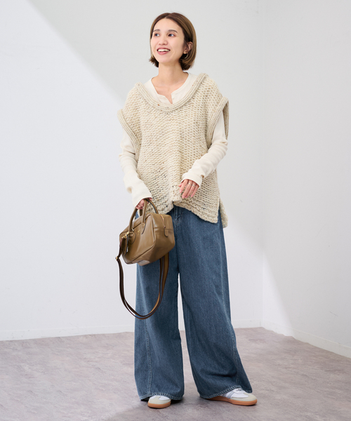 FRAMeWORK（フレームワーク）の「≪追加≫バレルフォルムデニムパンツ2（デニムパンツ・レディース・ネイビー/ブルー系その他・36/40/38）」の7枚目の写真