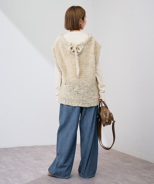 FRAMeWORK（フレームワーク）の「≪追加≫バレルフォルムデニムパンツ2（デニムパンツ・レディース・ネイビー/ブルー系その他・36/40/38）」の9枚目の写真