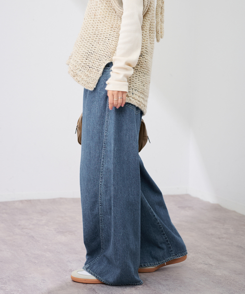 FRAMeWORK（フレームワーク）の「≪追加≫バレルフォルムデニムパンツ2（デニムパンツ・レディース・ネイビー/ブルー系その他・36/40/38）」の12枚目の写真