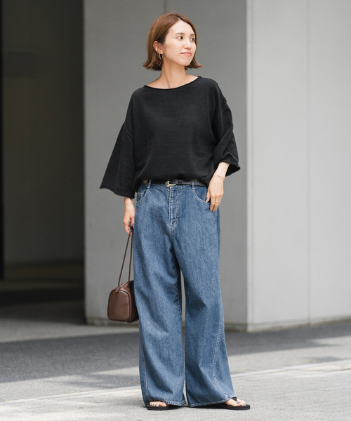 FRAMeWORK（フレームワーク）の「≪追加≫バレルフォルムデニムパンツ2（デニムパンツ・レディース・ネイビー/ブルー系その他・36/40/38）」の14枚目の写真