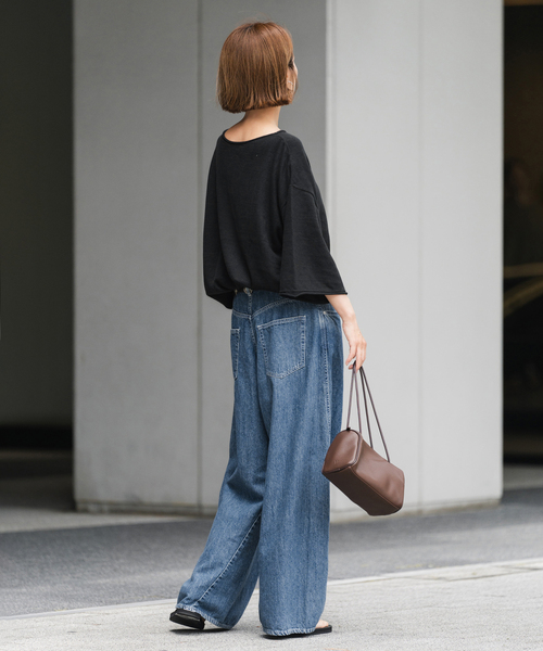 FRAMeWORK（フレームワーク）の「≪追加≫バレルフォルムデニムパンツ2（デニムパンツ・レディース・ネイビー/ブルー系その他・36/40/38）」の17枚目の写真