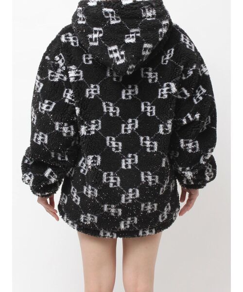 GYDA（ジェイダ）の「GGラメボアBIGブルゾン（ブルゾン・レディース・グレー/オフホワイト/ブラック・FREE）」の22枚目の写真