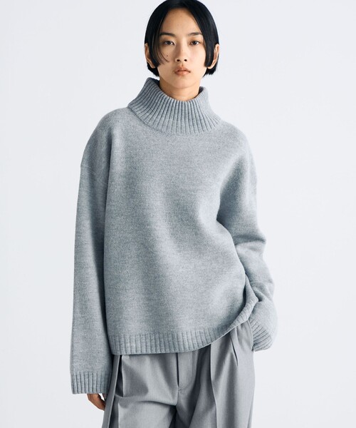 美品★FOXEY★ウール タートルネックニット パープル サイズ42 美品☆FOXEY☆ウール タートルネックニット パープル サイズ42 FOXEY