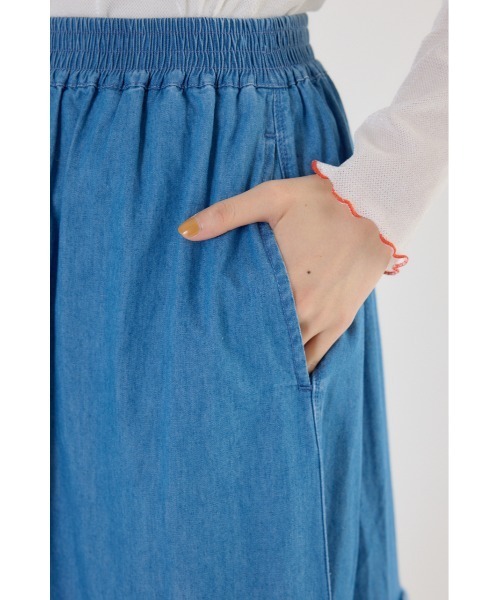 RODEO CROWNS WIDE BOWL（ロデオクラウンズワイドボウル）の「アシメティアードデニムスカート（デニムスカート・レディース・ブルー/ブラック・FREE）」の20枚目の写真