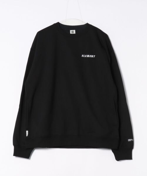 ELEMENT(エレメント)の「ELEMENT メンズ RELAX CREW WR トレーナー 【2025年秋冬モデル】/エレメントワンポイントクルーネックスウェットトレーナー(スウェット・メンズ・ブラック/ホワイト系その他・X-LARGE/MEDIUM/LARGE)」の2枚目の写真