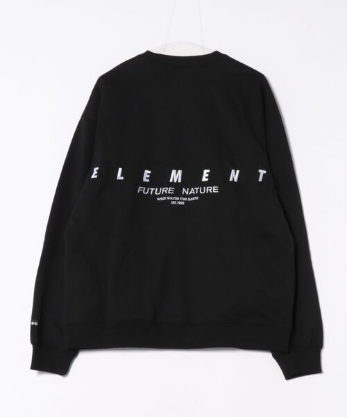 ELEMENT(エレメント)の「ELEMENT メンズ RELAX CREW WR トレーナー 【2025年秋冬モデル】/エレメントワンポイントクルーネックスウェットトレーナー(スウェット・メンズ・ブラック/ホワイト系その他・X-LARGE/MEDIUM/LARGE)」の3枚目の写真
