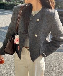 Diosfront（ディオスフロント）の「チャイナボタンショートコート（その他アウター）」