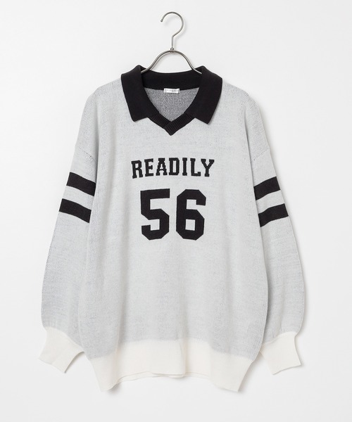 衿付ロゴニット（ニット/セーター）｜Honeys（ハニーズ）の