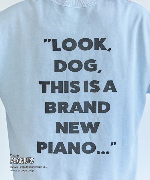 LAVEANGE(ラビアンジェ)の「【PEANUTS / SNOOPY】別注 music sweat スヌーピーピグメントロゴスウェット(スウェット・レディース・ブルー/ピンク/グレー・4L/3L/LL/M/5L)」の16枚目の写真