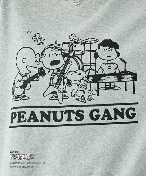 LAVEANGE(ラビアンジェ)の「【PEANUTS / SNOOPY】別注 music sweat スヌーピーピグメントロゴスウェット(スウェット・レディース・ブルー/ピンク/グレー・4L/3L/LL/M/5L)」の14枚目の写真