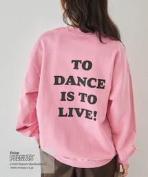 LAVEANGE（ラビアンジェ）の「【PEANUTS / SNOOPY】別注 music sweat スヌーピーピグメントロゴスウェット（スウェット）」