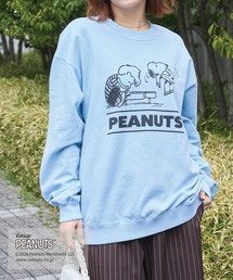 LAVEANGE（ラビアンジェ）の「【PEANUTS / SNOOPY】別注 music sweat スヌーピーピグメントロゴスウェット（スウェット）」