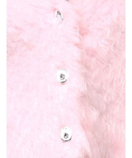 MERCURYDUO（マーキュリーデュオ）の「【WEB限定カラーあり】シャギークロップドカーディガン（カーディガン/ボレロ・レディース・ライトグレー/ピンク/ライトブルー/オフホワイト・FREE）」の20枚目の写真