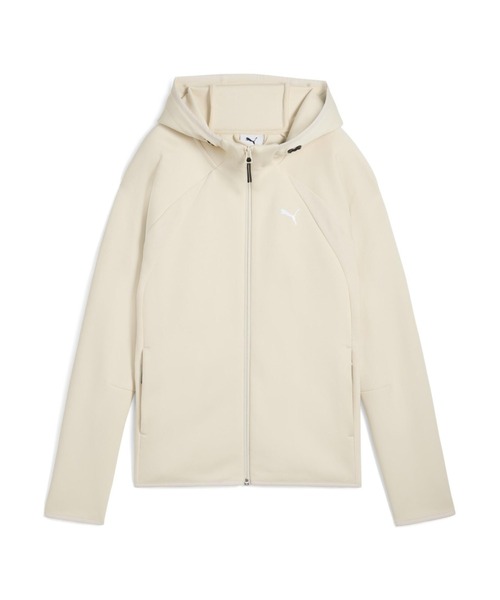 PUMA（プーマ）の「プーマ PUMA EVOSTRIPE FZ HD DK（パーカー・レディース・ブラック/クリーム・XL/M/L）」の2枚目の写真