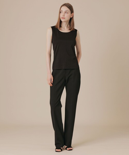MACKINTOSH LONDON(マッキントッシュ ロンドン)の「【Precious12月号/婦人画報11月号掲載】ストレッチダブルクロスパンツ(その他パンツ・レディース・グレー系その他2/ブラック・36/38/40)」の4枚目の写真