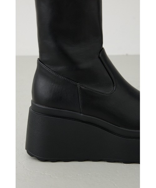 VENUSウェッジソールストレッチショートブーツ（ブーツ）｜AZUL BY
