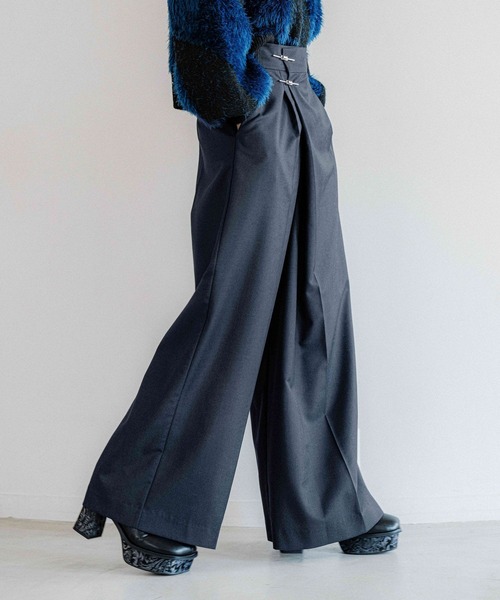HARE（ハレ）の「KANAGUアシメワイドパンツ(HARE)（スラックス）」 - WEAR
