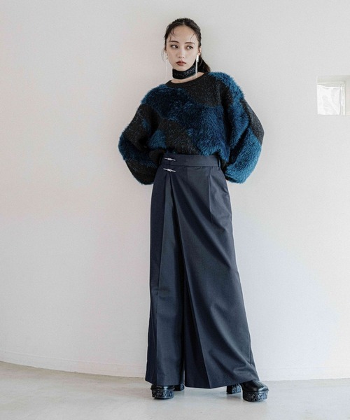 HARE（ハレ）の「KANAGUアシメワイドパンツ(HARE)（スラックス）」 - WEAR