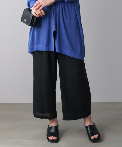 Bou Jeloud(ブージュルード)の「シルク調カシュクールパンツ(その他パンツ・レディース・A/ブラック・38)」の8枚目の写真