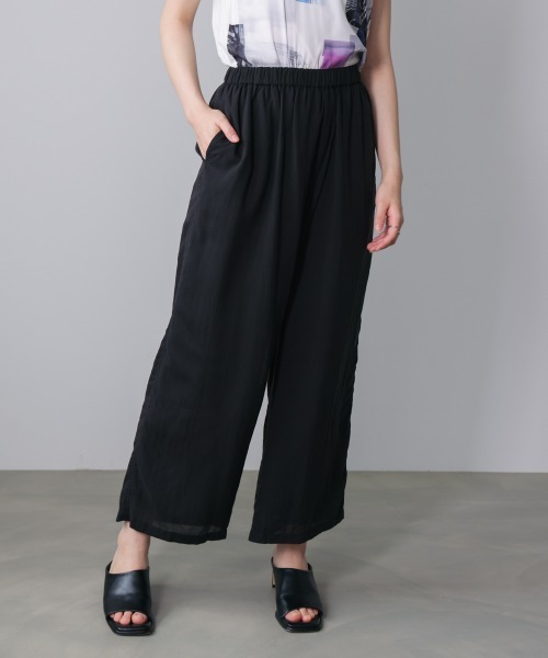 Bou Jeloud(ブージュルード)の「シルク調カシュクールパンツ(その他パンツ・レディース・A/ブラック・38)」の9枚目の写真