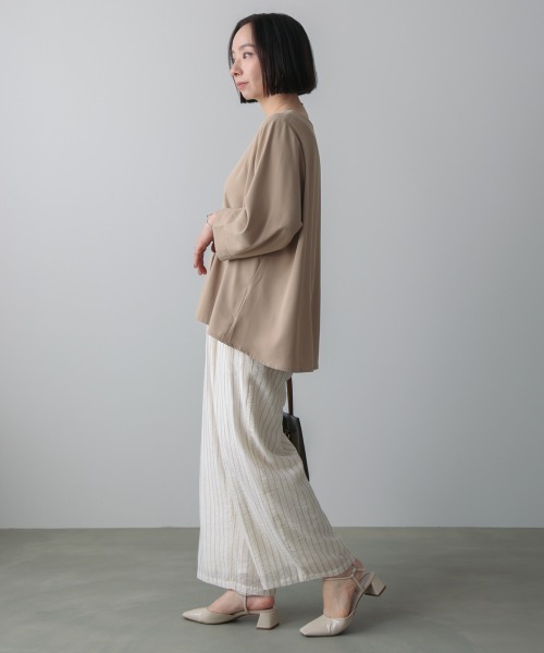 Bou Jeloud(ブージュルード)の「シルク調カシュクールパンツ(その他パンツ・レディース・A/ブラック・38)」の5枚目の写真