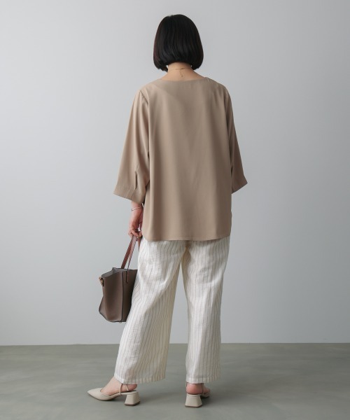 Bou Jeloud(ブージュルード)の「シルク調カシュクールパンツ(その他パンツ・レディース・A/ブラック・38)」の6枚目の写真