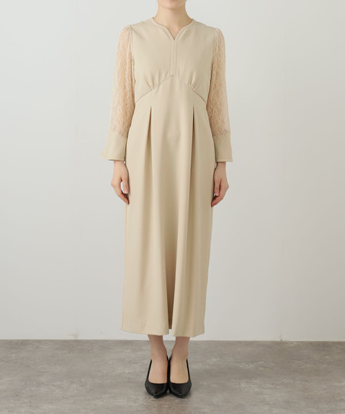 セール】レーススリーブワンピース（ワンピース）｜La TOTALITE