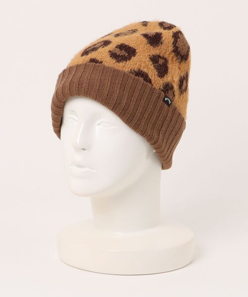 BILLABONG（ビラボン）の「BILLABONG レディース JACQURD MOHAIR MIX B ビーニー 【2025年秋冬モデル】 @autumn /ビラボンヒョウ柄ニット帽・ビーニー（ニットキャップ/ビーニー・レディース・ブラック/ブラウン系その他/アイボリー・FREE）」の3枚目の写真