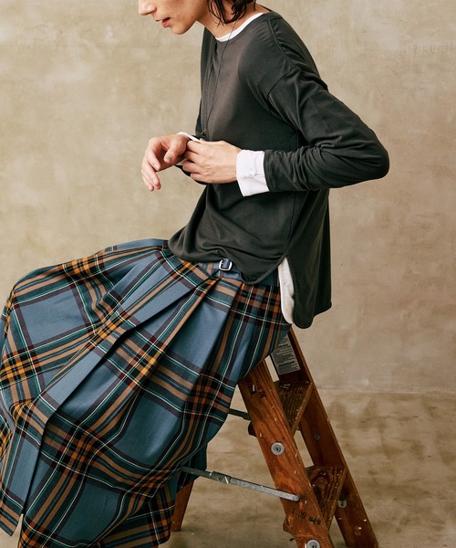 LA MARINE FRANCAISE（マリン フランセーズ）の「ベアフライスクルーネックプルオーバー（Tシャツ/カットソー・レディース・オフホワイト/チャコールグレー/ブルー・FREE）」の5枚目の写真