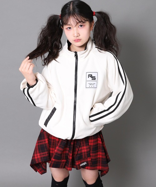 ANAP GｉRL（アナップガール）の「腰巻 シャツ風 スカート【キッズお揃い】（スカート・キッズ・ブラック/ブラウン/レッド・XS/S/M）」の22枚目の写真