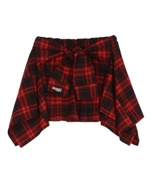 腰巻 シャツ風 スカート【キッズお揃い】（スカート）｜ANAP GiRL