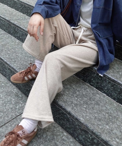 CORNERS(コーナーズ)の「ダンボールニットパンツ(その他パンツ・レディース・ベージュ系その他/ベージュ/ブラック・M)」の8枚目の写真