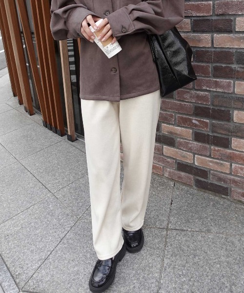 CORNERS(コーナーズ)の「ダンボールニットパンツ(その他パンツ・レディース・ベージュ系その他/ベージュ/ブラック・M)」の9枚目の写真