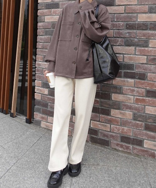 CORNERS(コーナーズ)の「ダンボールニットパンツ(その他パンツ・レディース・ベージュ系その他/ベージュ/ブラック・M)」の10枚目の写真