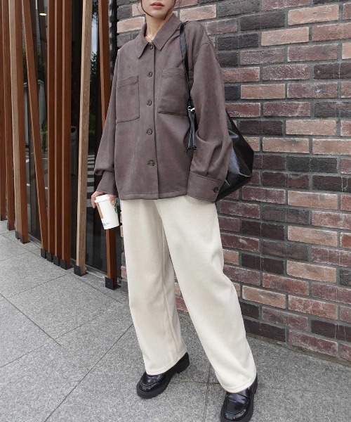 ARCHIVIO 　アルチビオ　◆　完売　 ダンボールニットパンツ 裾タックダンボールニットパンツ /洗える(フルレングスパンツ